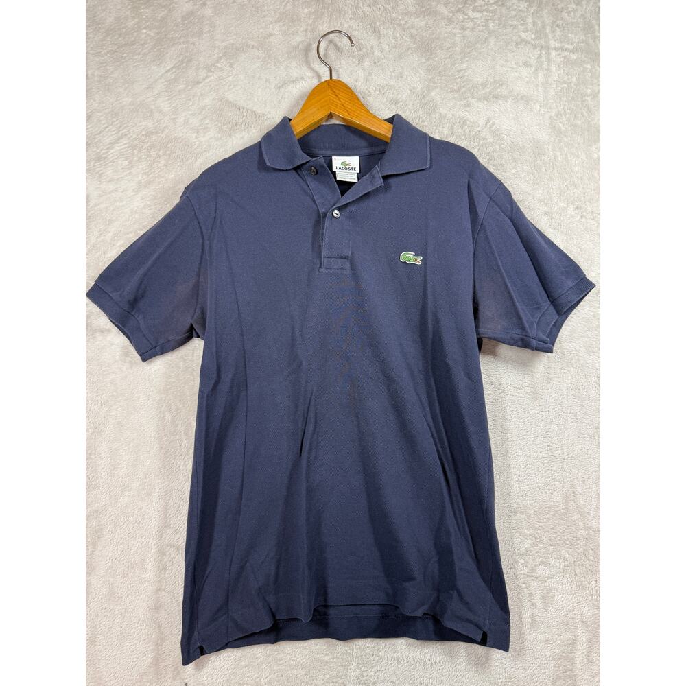 Lacoste Logo Collared Men's Navy Blue Polo Shirt Size 3 Small